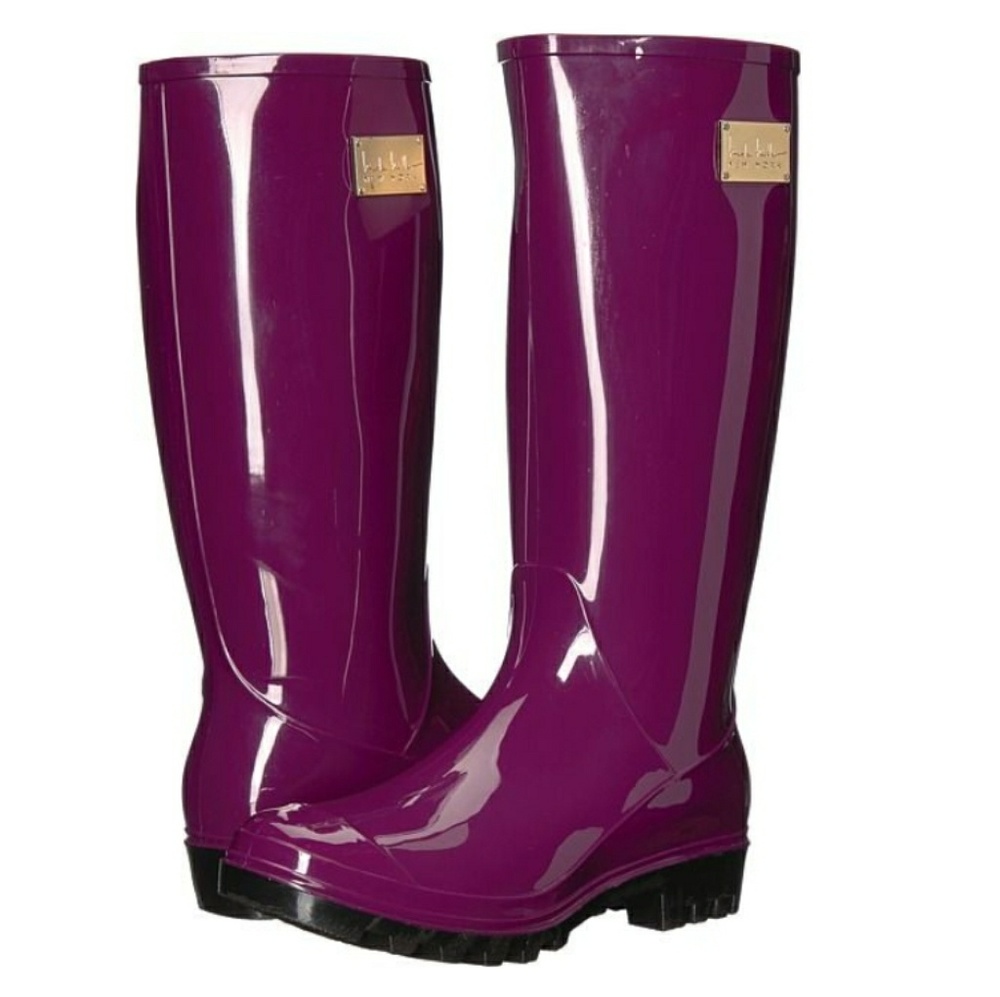 Nicole Miller Dark Plum Rain Boot